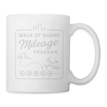 Walk Of Shame Mileage Program Humor - Tasse - Weiß - Rechts