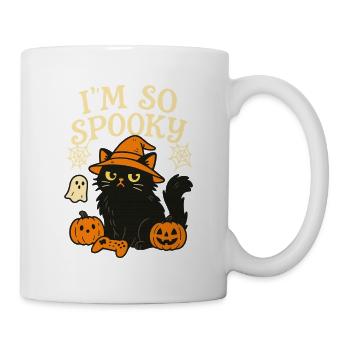 Black Cat Halloween Gaming - Mug - white - Right