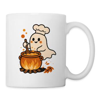 Kochender Geist im Herbsttopf - Tasse - Weiß - Rechts