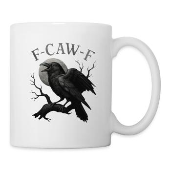 Mondschein-Rabe F-Caw-F - Tasse - Weiß - Rechts