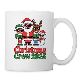 Weihnachts Crew 2025 - Tasse - Weiß - Rechts