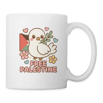 Palestine Libre - Free Palestine - Mug blanc - blanc - Droite