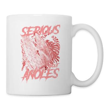 Ernsthaft über den kubanischen Ritter Anolis Reptilienhalter - Tasse - Weiß - Rechts