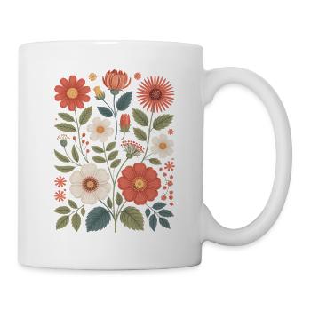 Botanique Diversité Fleur Jardin Prairie Nature - Mug blanc - blanc - Droite