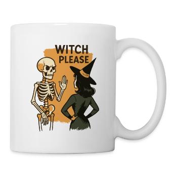 Witch Please Funny Skeleton Halloween Costume - Mug - white - Right
