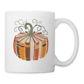 Livre citrouille pour rats de bibliothèque Livres citrouille - Mug blanc - blanc - Droite