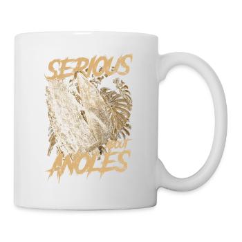 Ernsthaft über den kubanischen Ritter Anolis Reptilienhalter - Tasse - Weiß - Rechts