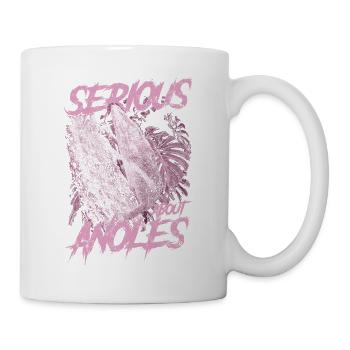 Ernsthaft über den kubanischen Ritter Anolis Reptilienhalter - Tasse - Weiß - Rechts