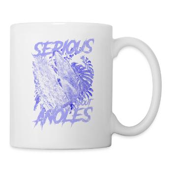 Ernsthaft über den kubanischen Ritter Anolis Reptilienhalter - Tasse - Weiß - Rechts
