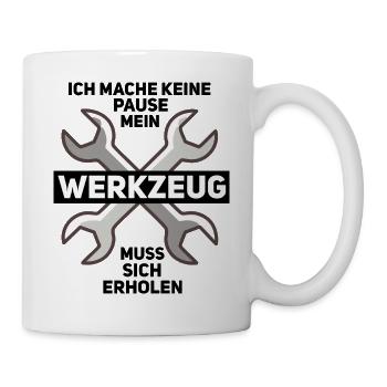 Nothing works without tools - Mug - white - Right