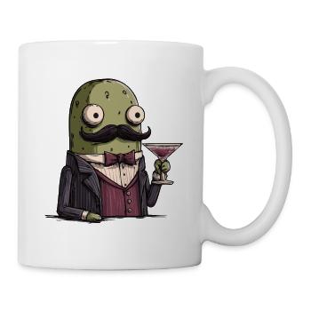Mafia Pickle | Funny Mobster Vegetable - Mug - white - Right