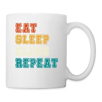 Eat Sleep Climb Repeat Design - Mug - white - Right