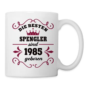 Spenglerin Birthday Vintage 1985 Spengler Geb - Mug - white - Right