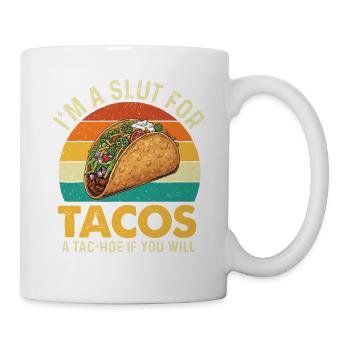 Je suis un pour les tacos Un tac-hoo si vous voulez - Mug blanc - blanc - Droite