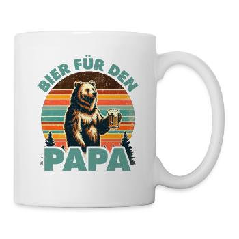 Future papa BIÈRE POUR PAPA Drôle - Mug blanc - blanc - Droite