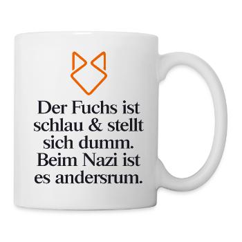 STATEMENT GEGEN RECHTS - Tasse - Weiß - Rechts