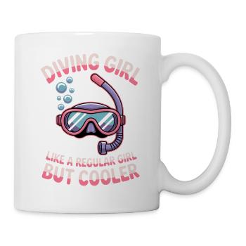 Diving Saying Girl Funny Diving Gift - Mug - white - Right