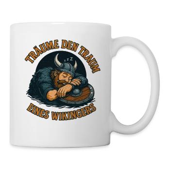 Dream : T-shirt de sommeil Dream d’un viking - Mug blanc - blanc - Droite