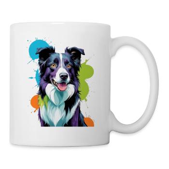 Colorful Border Collie - Mug - white - Right