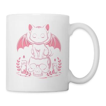 Kawaii Pastel Goth Katze - Tasse - Weiß - Rechts