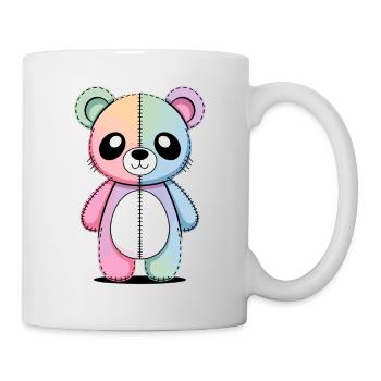 Kawaii Pastel Goth Geflickter Bär - Tasse - Weiß - Rechts