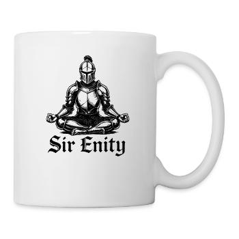 Sir Enity Knight Funny Renaissance Faire Men LARP - Tasse - Weiß - Rechts