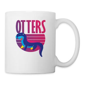 Sea Otter Retro - Mug - white - Right