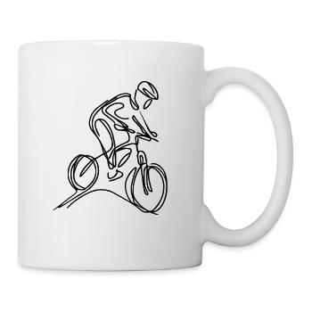 Mountain bikers - Mug - white - Right