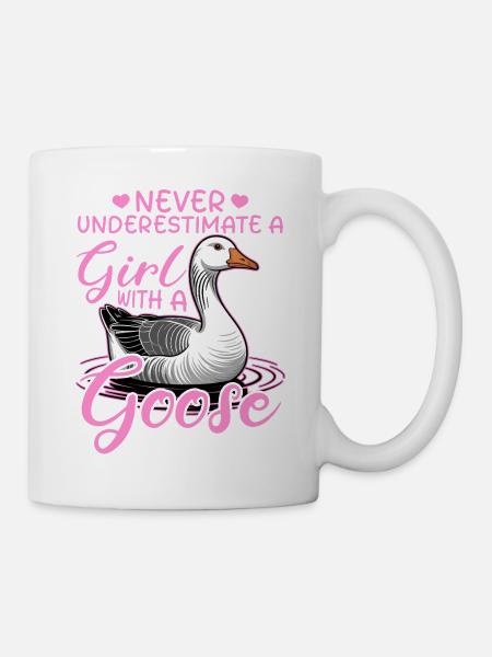 Funny Bird Goose - Tasse - Weiß