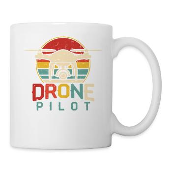 Drohne - Tasse - Weiß - Rechts