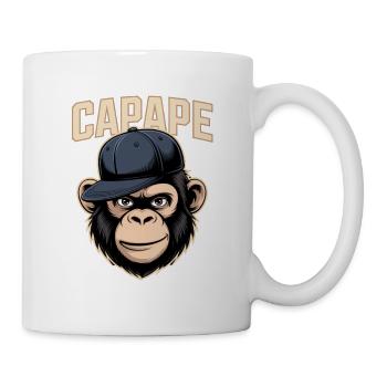 CAPAPE Singe avec casquette Streetstyle Urban Vibe - Mug blanc - blanc - Droite
