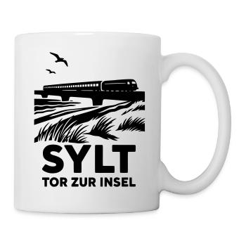 sylt tor zur insel - Tasse - Weiß - Rechts
