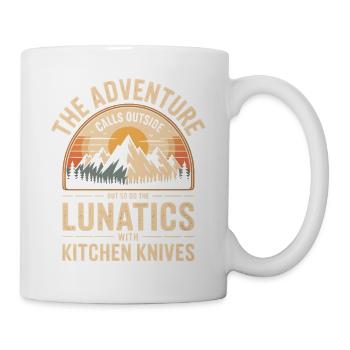 Mountain Adventure Call of the Lunatics Kitchen Knives - Mug - white - Right