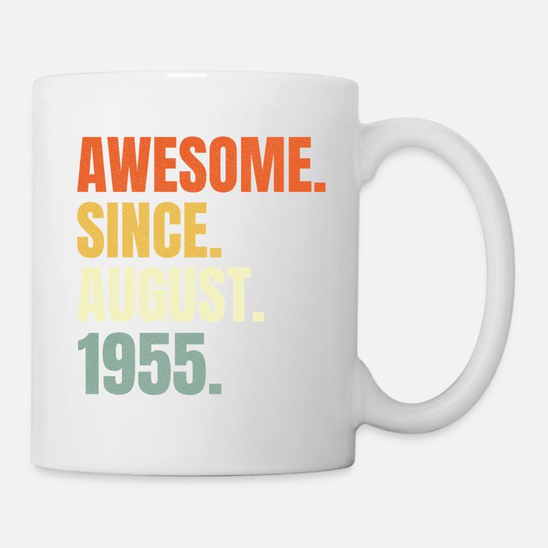 awesome since august 1955 birthday - Mug - white