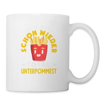 Totally underpommest encore une fois – blague sur les frites - Mug blanc - blanc - Droite