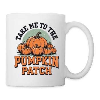 Emmenez-moi au champ de citrouilles - Mug blanc - blanc - Droite