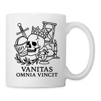 Memento Mori Vanitas Omni Vincit - Tasse - Weiß - Rechts
