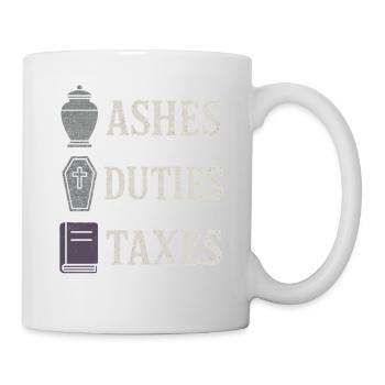 Cadavre Science Humour noir Mort Positif - Mug blanc - blanc - Droite