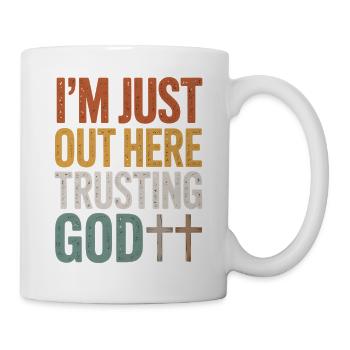 I trust in God here - Mug - white - Right