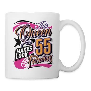 55e anniversaire Queen Women - Mug blanc - blanc - Droite