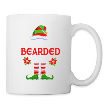 Elf Elf Cadeau de Noël Barbe Barbu Coiffeur - Mug blanc - blanc - Droite