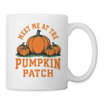 Retrouvez-moi au champ de citrouilles - Mug blanc - blanc - Droite