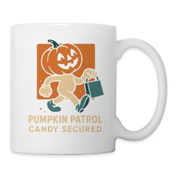Pumpkin Patrol Candy Secured Funny Halloween - Mug - white - Right