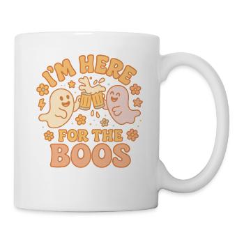 Je suis là pour les huées Halloween Drôle Costume - Mug blanc - blanc - Droite