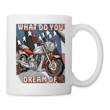 MOTO DE QUOI RÊVEZ-VOUS - Mug blanc - blanc - Droite