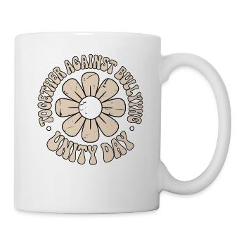 Ensemble contre le harcèlement - Mug blanc - blanc - Droite