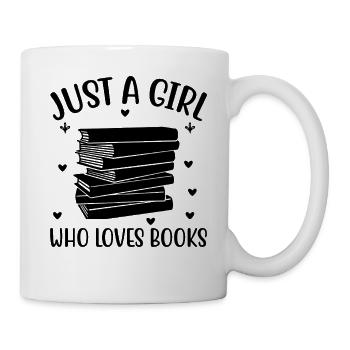 Just a girl who loves books - Mug - white - Right