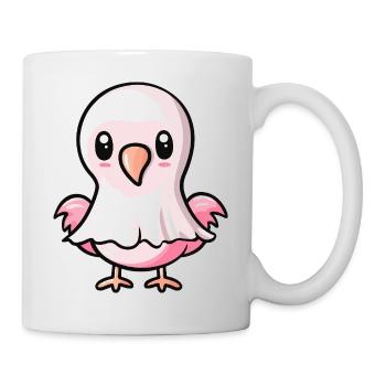 Flamant rose fantôme d’Halloween - Mug blanc - blanc - Droite