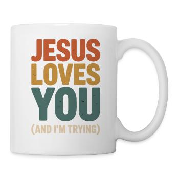 Jesus Loves You Tee - Tasse - Weiß - Rechts