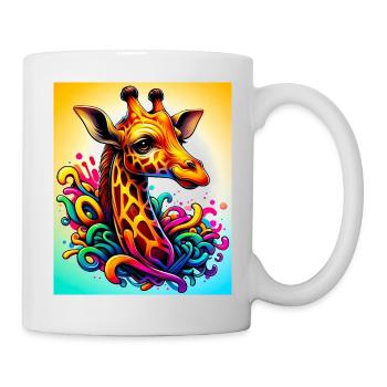 girafe - Mug blanc - blanc - Droite